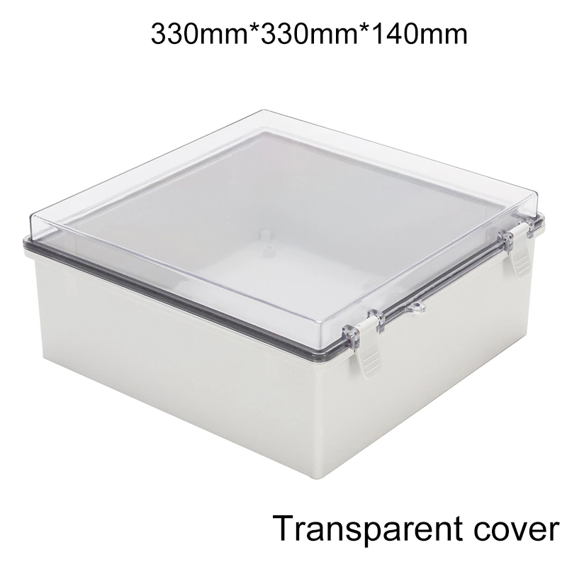 现货 330*330*130mm ABS 塑料防水接线盒透明盖 IP66 13*13*5.1inch CE Rohs
