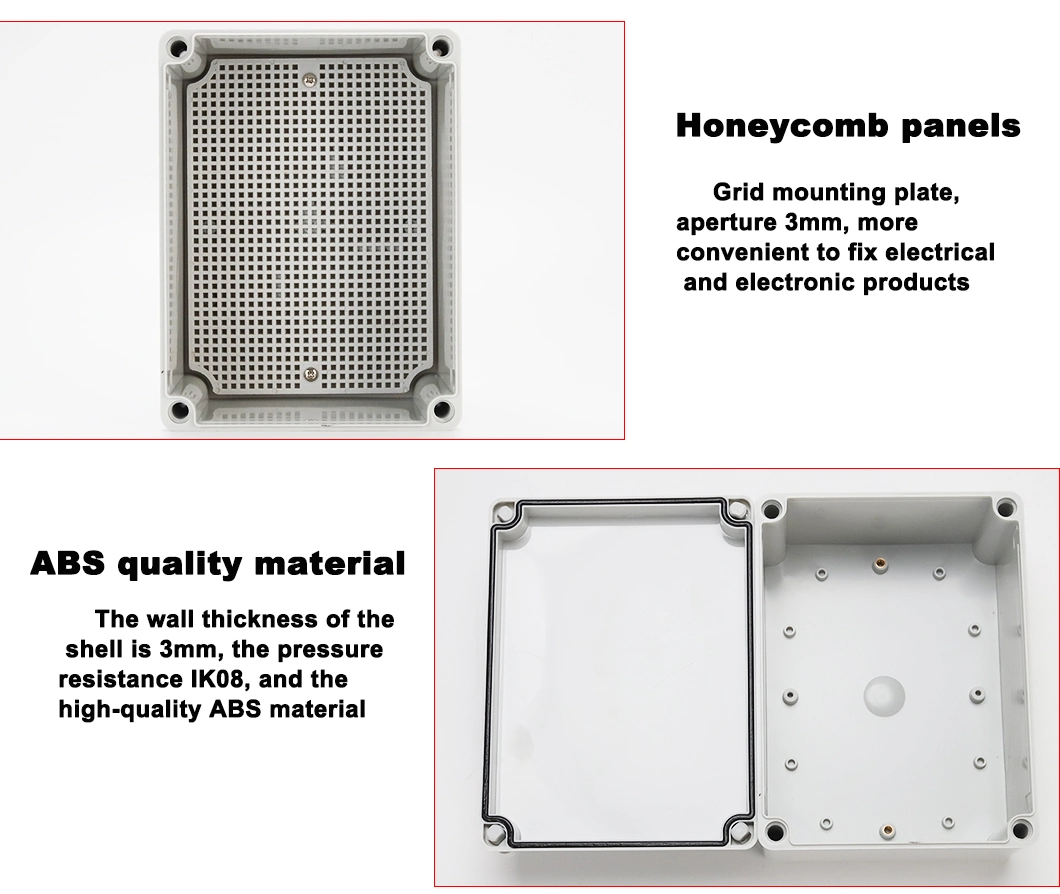 IP67 125*125*100mm 防水外壳塑料盒电子工程户外仪器仪表电气工程箱