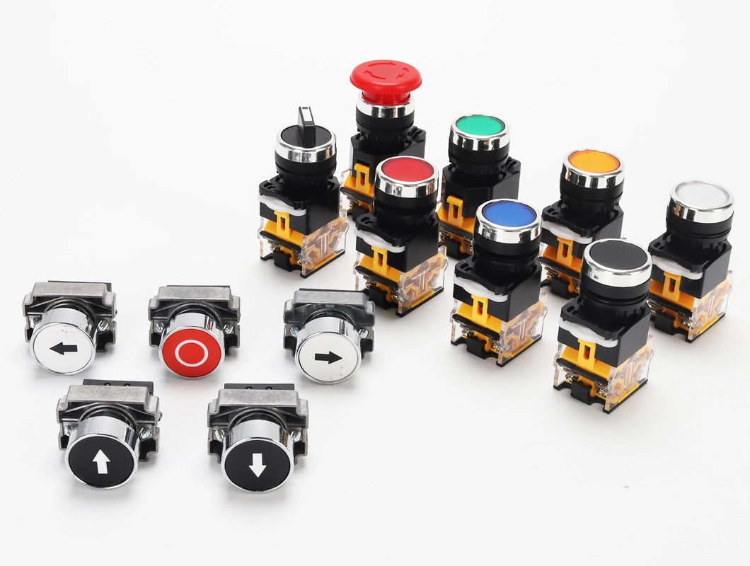Пластиковая водоустойчивая кнопка переключателя коробки 1п ИП67 АБС материальная кнопка аварийной остановки 440В 10А ориентированная на заказчика