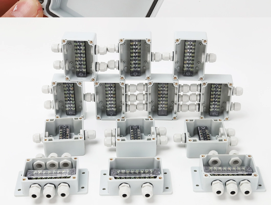 1 进 2 出 Tb1506 15A 400V 83*81*56mm 电线电源开关接线盒 3.3*3.2*2.2 英寸