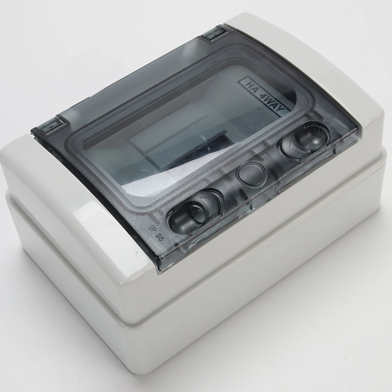 Ha-4 ​​Ways IP65 Водонепроницаемая наружная распределительная коробка 140*210*100 мм, пластиковая 4-полосная/4-полюсная распределительная коробка