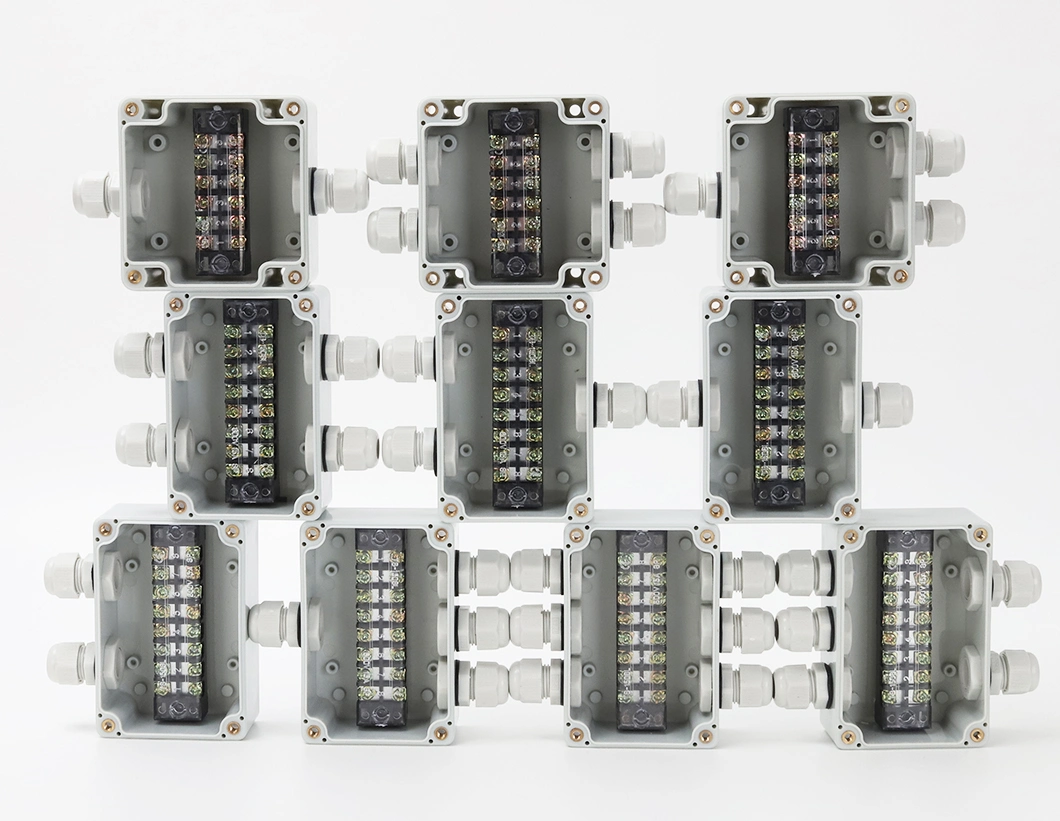 1 进 2 出 Tb1506 15A 400V 83*81*56mm 电线电源开关接线盒 3.3*3.2*2.2 英寸