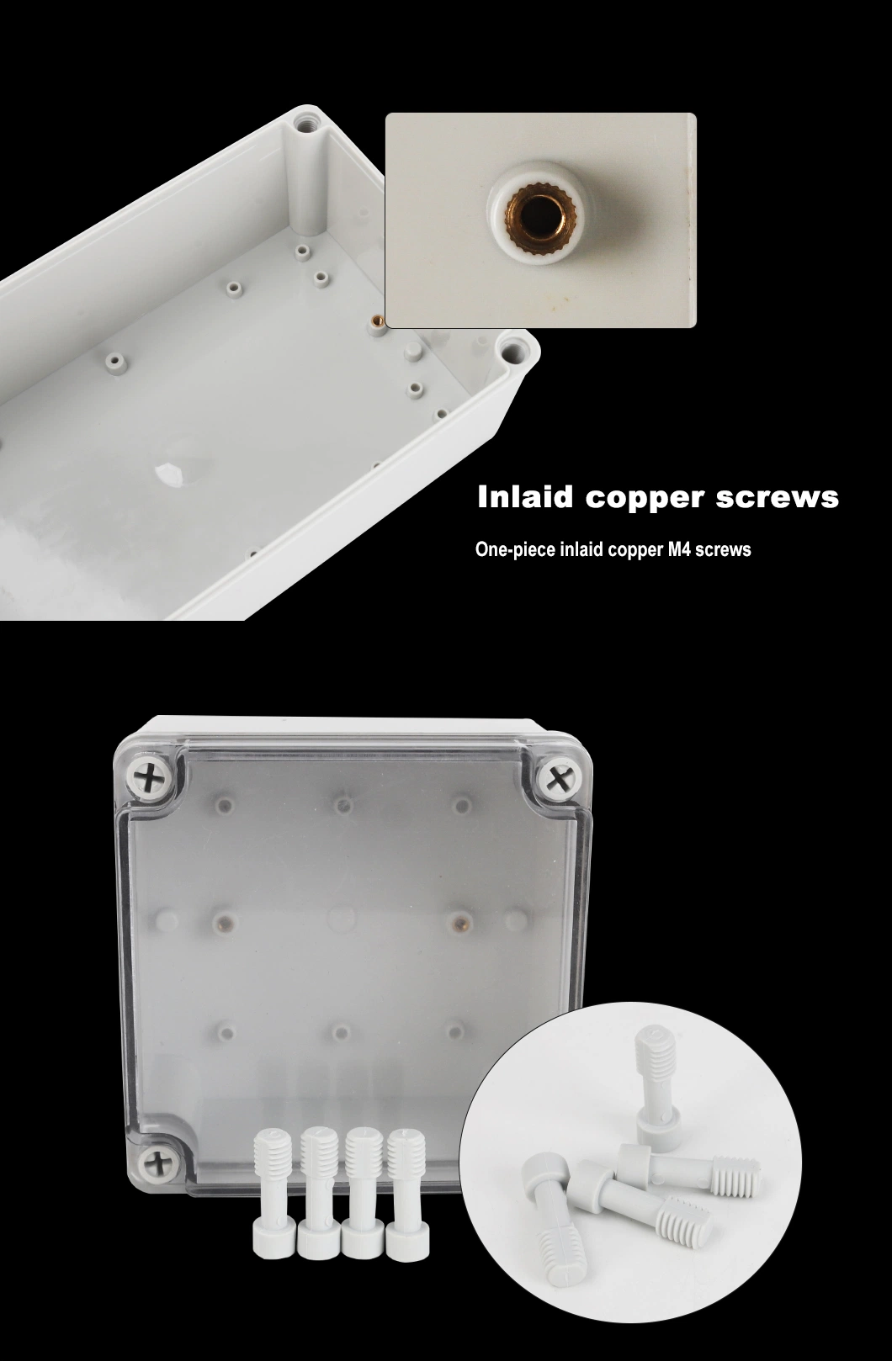 На открытом воздухе водонепроницаемая распределительная коробка IP67 110*80*45 мм из АБС-пластика Прямые продажи с фабрики