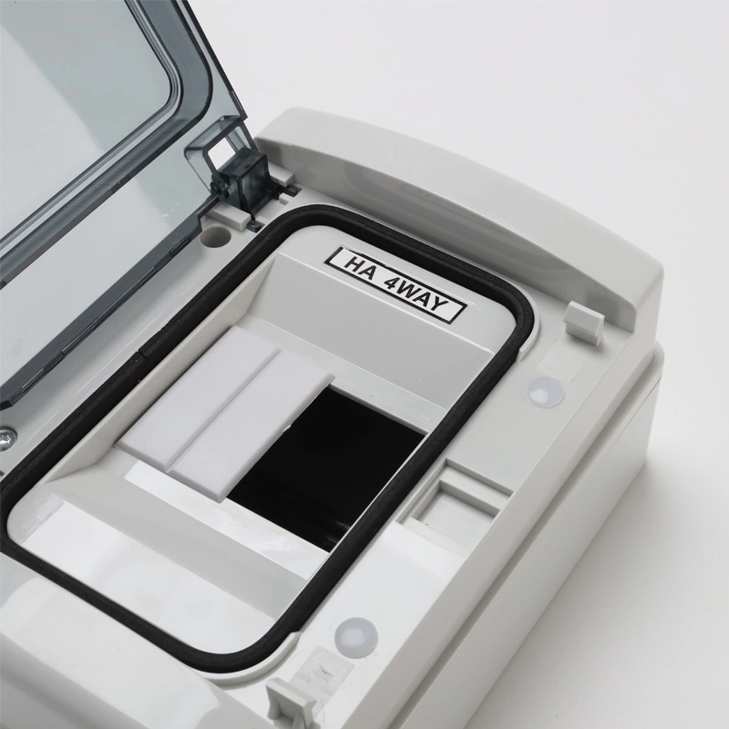 Ha-4 ​​Ways IP65 Водонепроницаемая наружная распределительная коробка 140*210*100 мм, пластиковая 4-полосная/4-полюсная распределительная коробка