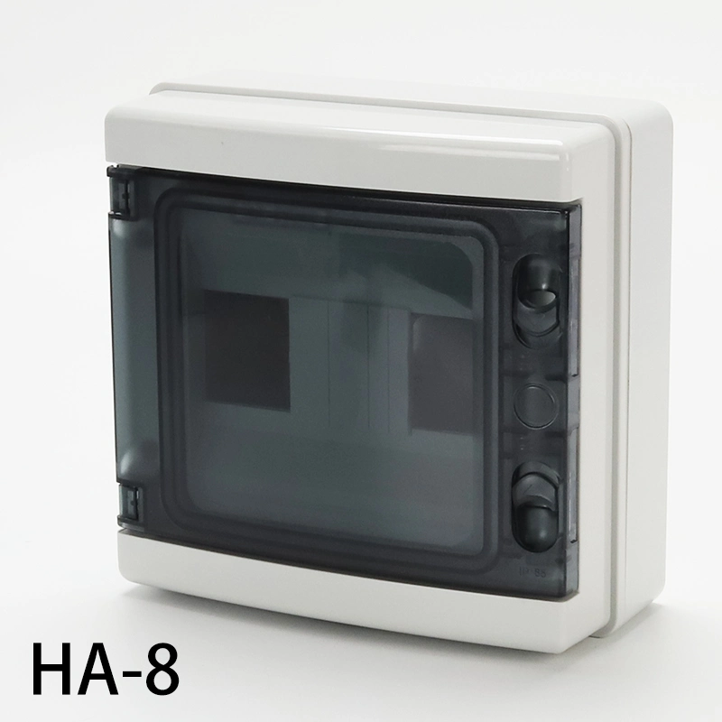 Ha-8ways IP65 Водонепроницаемый Открытый 215*210*100 мм 8-полосная пластиковая распределительная коробка распределительная коробка электрическая распределительная коробка