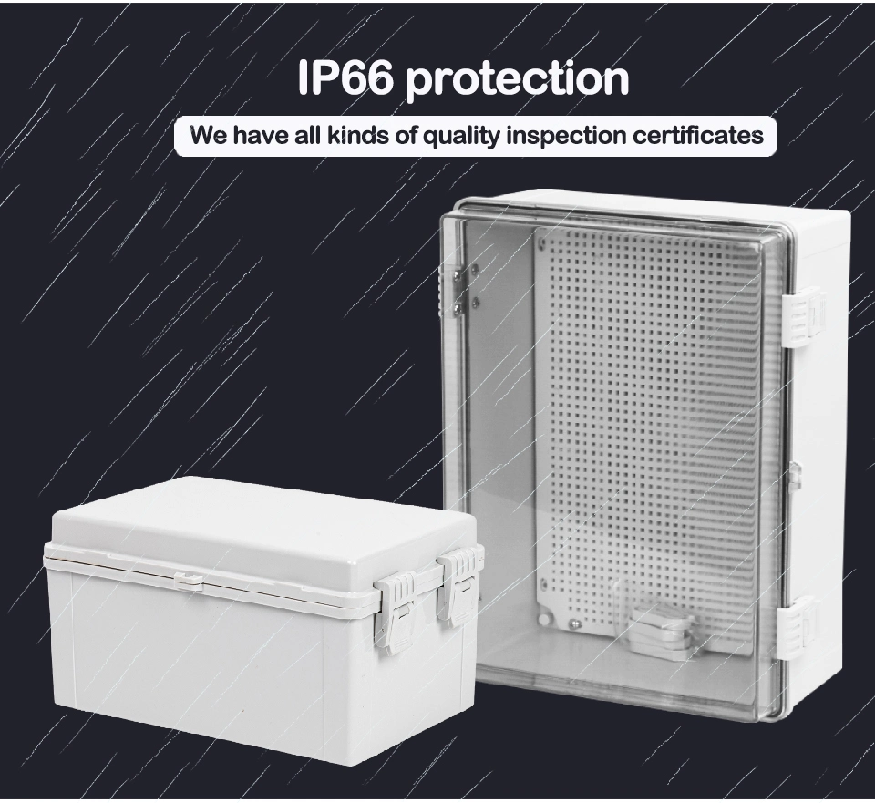 Fameto Outdoor IP66 Настенный электрический корпус Водонепроницаемая распределительная коробка из стекловолокна